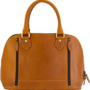CAMELEON S&W CLASSIC SATCHEL CONCEALED CARRY PURSE BROWN