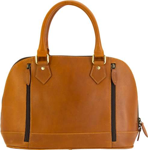 CAMELEON S&W CLASSIC SATCHEL CONCEALED CARRY PURSE BROWN