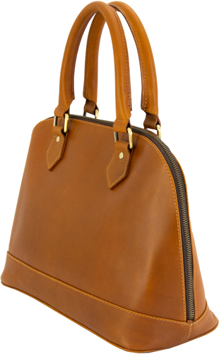 CAMELEON S&W CLASSIC SATCHEL CONCEALED CARRY PURSE BROWN - Image 2