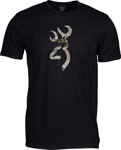 BROWNING SS T-SHIRT CAMO BUCKMARK BLACK/OVIX XXLARGE - Image 2