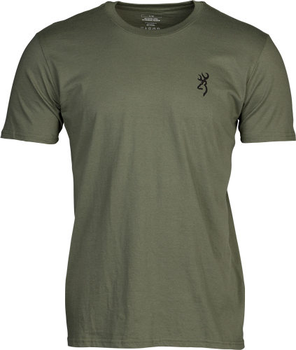 BROWNING SS T-SHIRT EMBLEM MILITARY GREEN LARGE - Image 2