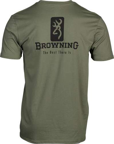 BROWNING SS T-SHIRT EMBLEM MILITARY GREEN XLARGE