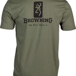BROWNING SS T-SHIRT EMBLEM MILITARY GREEN XXLARGE