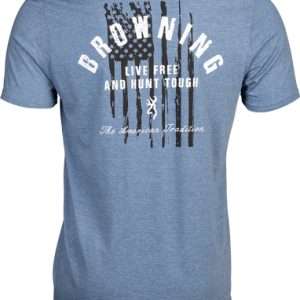 BROWNING SS T-SHIRT HUNT TOUGH BLUE XLARGE
