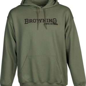 BROWNING HOODIE BRANDED BUCK MARK GREEN XXLARGE
