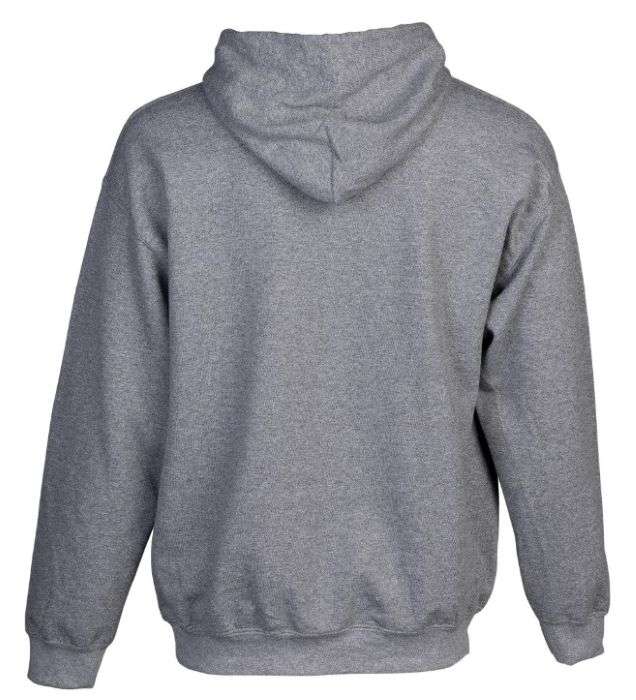 BROWNING HOODIE BRANDED BUCK MARK HEATHER GRAY LARGE