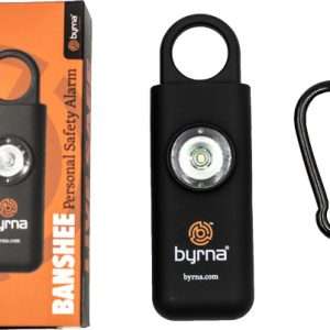 BYRNA BANSHEE ALARM/FLASHING LIGHT DEVICE W/CLIP BLACK