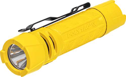 STREAMLIGHT POLY-TAC 1X 500LUM WHITE LED YELLOW CR123A/AA