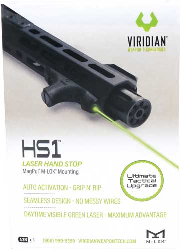 VIRIDIAN LASER HANDGUARD HS1 GREEN W/HAND STOP M-LOK FDE - Image 2