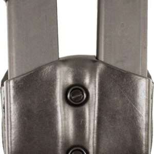 DESANTIS DOUBLE MAG POUCH OWB LTHR GLOCK 17/19/22/23 BLACK