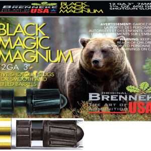 BRENNEKE USA BLACK MAGIC 12GA 3" 1.375OZ SLUG 5RD 50BX/CS