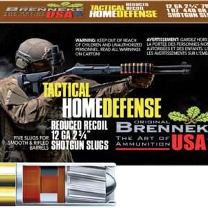 BRENNEKE USA REDUCED RECOIL 12GA 2.75" 1OZ SLUG 5RD 50BX/C