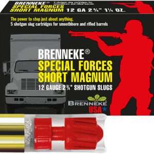 BRENNEKE USA SHORT MAG 12GA 2.75" SLUG 5RD 50BX/CS