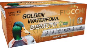 FIOCCHI GOLDEN BISMUTH 12GA 3" 1-3/8OZ #2 1450FPS 10RD 10BX/C