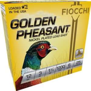 FIOCCHI GOLDEN PHEASANT 12GA 3" 1-3/4 #6 25RD 10BX/CS