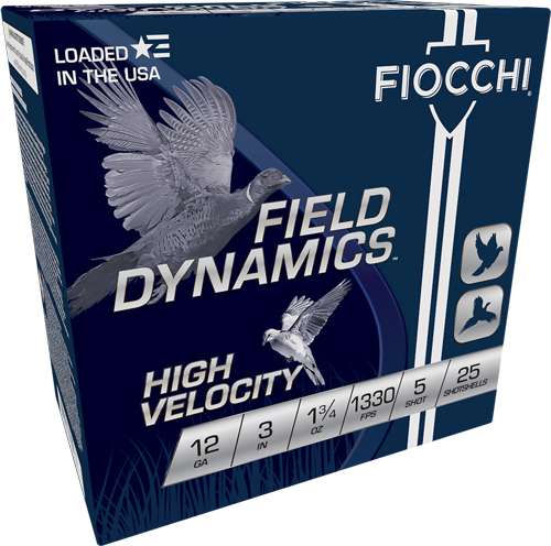 FIOCCHI 12GA 3" 1-3/4OZ #5 1330FPS 25RD 10BX/CS