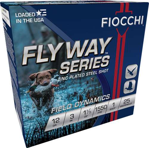 FIOCCHI FLYWAY 12GA 3" 1-1/5OZ #1 1550FPS 25RD 10BX/CS