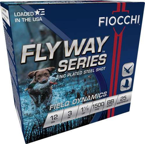 FIOCCHI FLYWAY 12GA 3" 1-1/8OZ #BB 1500FPS 25RD 10BX/CS