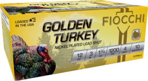 FIOCCHI GOLDEN TURKEY 12GA 3" 1-3/4OZ #4 10RD 10BX/CS