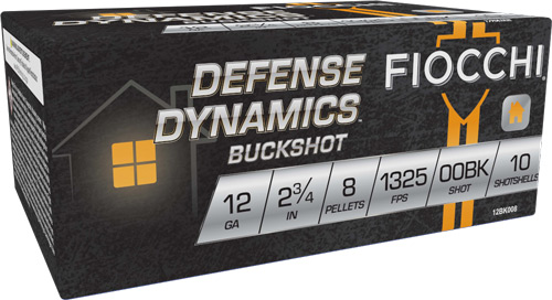 FIOCCHI 12GA 2.75" 00 BUCK 10RD 25BX/CS