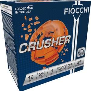 FIOCCHI CRUSHER 12GA 2.75" 1OZ #7.5 1300FPS 250RD CASE LOT