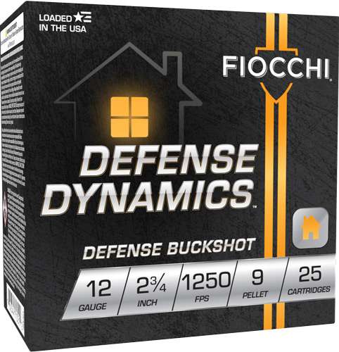 FIOCCHI 12GA 2.75" #1 BUCK 25RD 10BX/CS