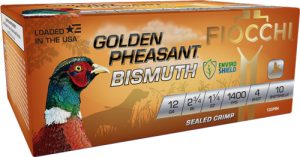 FIOCCHI GOLDEN PHEASANT 12GA 2.75" 1-1/4OZ #4 10RD 10BX/CS