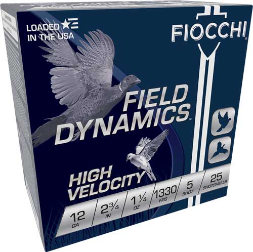 FIOCCHI 12GA 2.75" 1-1/4OZ #5 1330FPS 25RD 10BX/CS