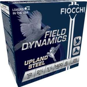 FIOCCHI STEEL 12GA 2.75" 1-1/8OZ #6 25RD 10BX/CS