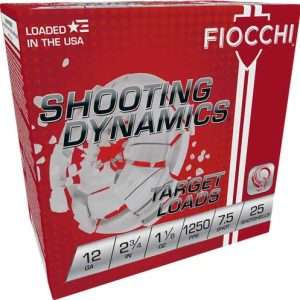 FIOCCHI 12GA 2.75" 1-1/8OZ #7.5 1250FPS 250RD CASE LOT