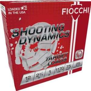 FIOCCHI 12GA 2.75" 1OZ #7.5 1170FPS 250RD CASE LOT