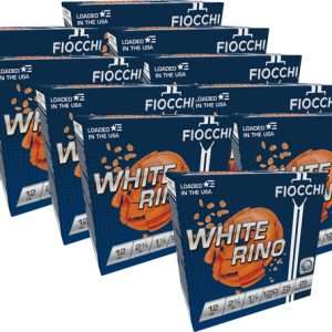 FIOCCHI WHITE RINO 12GA 2.75" 1-1/8OZ #7.5 1250FPS 250R CASE