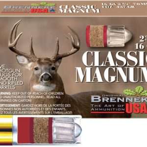 BRENNEKE USA CLASSIC MAH 16GA 2.75" 1OZ SLUG 5RD 50BX/CS