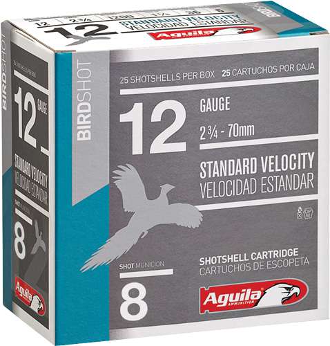 AGUILA SHOTSHELL 12GA 2.75" 1-1/8OZ #8 250RD CASE LOT