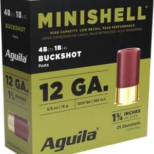 AGUILA MINI-SHELL 12GA 1.75" 7-#4 & 4-#1 BUCK 25RD 10BX/CS