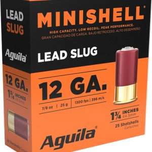AGUILA MINI-SHELL 12GA 1.75" 25GR RIFLED SLUG 25RD 10BX/CS