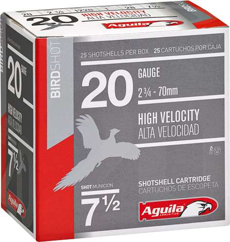 AGUILA SHOTSHELL 20GA 2.75" 1OZ #7.5 250RD CASE LOT
