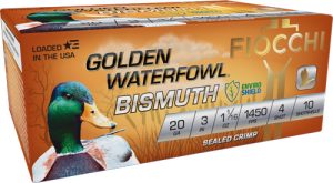 FIOCCHI GOLDEN BISMUTH 20GA 3" 1-1/16OZ #4 10RD 10BX/CS