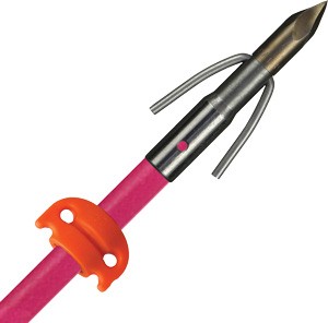 AMS BOWFISHING FIBERGLASS ARROW CHAOS POINT PINK W/SS