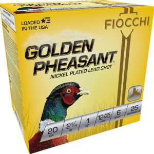 FIOCCHI GOLDEN PHEASANT 20GA 2.75" 1OZ #6 25RD 10BX/CS