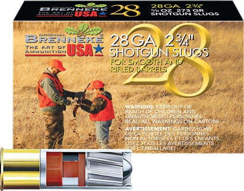 BRENNEKE USA 28GA 2.75" 5/8OZ SLUG 5RD 40BX/CS - Image 2