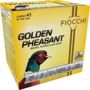 FIOCCHI GOLDEN PHEASANT 28GA 3" 1-1/16OZ #5 25RD 10BX/CS