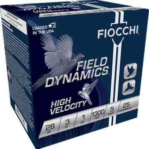 FIOCCHI 28GA 3" 1OZ #5 1300FPS 25RD 10BX/CS