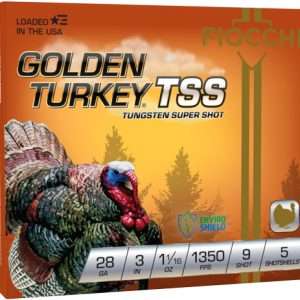 FIOCCHI GOLDEN TURKEY TSS 28GA 3" 1-1/16OZ #9 5RD 10BX/CS