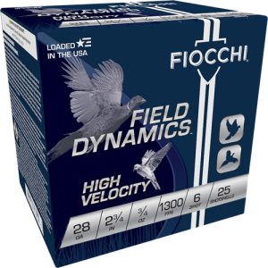FIOCCHI 28GA 2.75" 3/4OZ #6 1300FPS 25RD 10BX/CS
