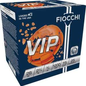 FIOCCHI VIP 28GA 2.75" 3/4OZ #7.5 1200FPS 250RD CASE LOT