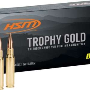 HSM TROPHY GOLD 338 LAPUA MAG 300GR BERGER OTM 20RD 20BX/CS