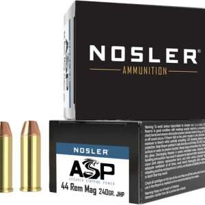 NOSLER 44 MAG 240GR ASP JHP 20RD 20BX/CS