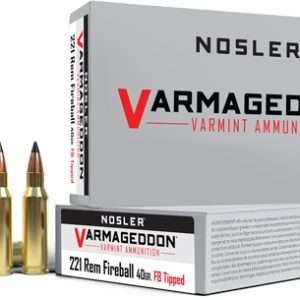 NOSLER VARMAGEDDON 221 REM FIREBALL 40GR FBT 20RD 10BX/CS