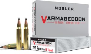 NOSLER VARMAGEDDON 223 REM 55GR FBT 20RD 20BX/CS
